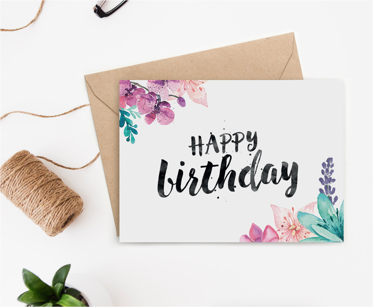 printable birthday card secret garden