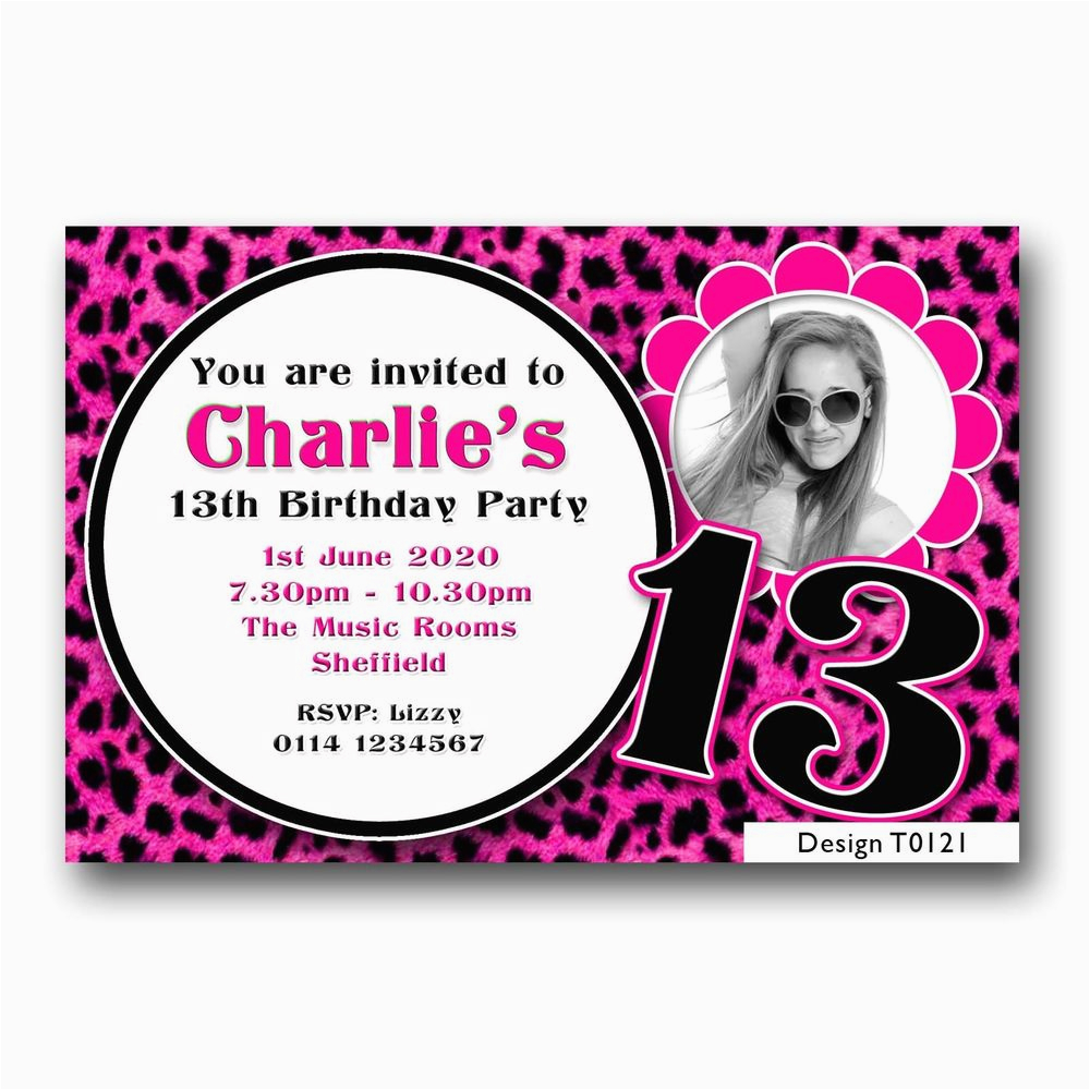 personalised boys girls teenager 13th birthday party