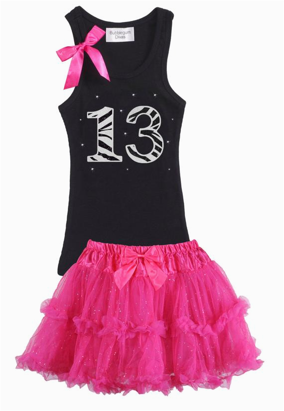 13th birthday zebra birthday tutu dress13th by bubblegumdivas