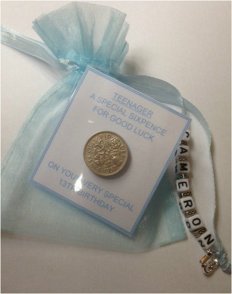 teenager 13th birthday lucky sixpence gift boy or girl