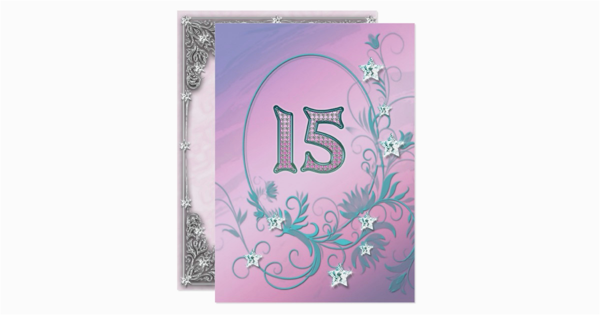 birthday party invitation 15 years old 161480701085381289