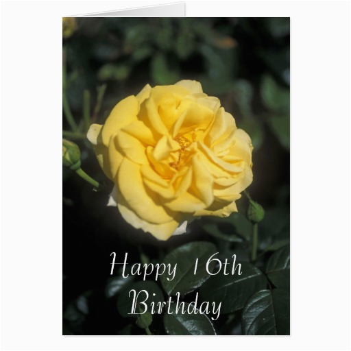 happy 16th birthday flower card zazzle