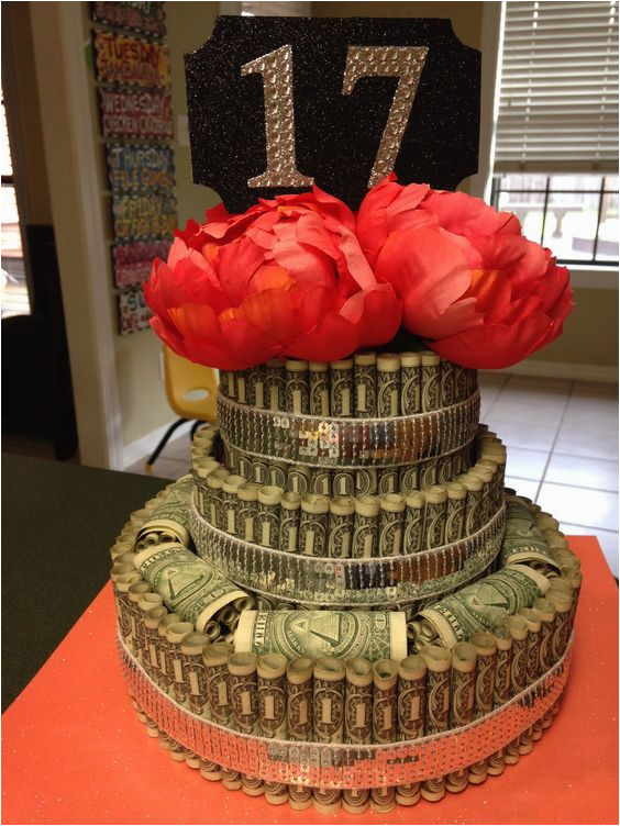 17th birthday money cake party ideas pinterest