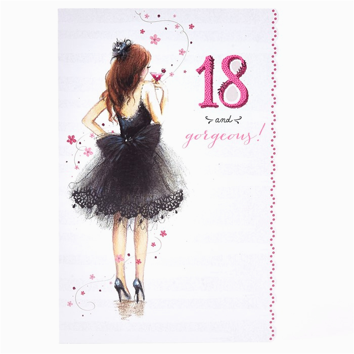 18th Birthday Cards For Girls 18th Birthday Card 18 Gorgeous Card 