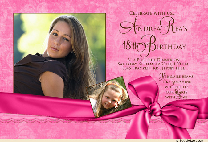 18th birthday invitation ideas