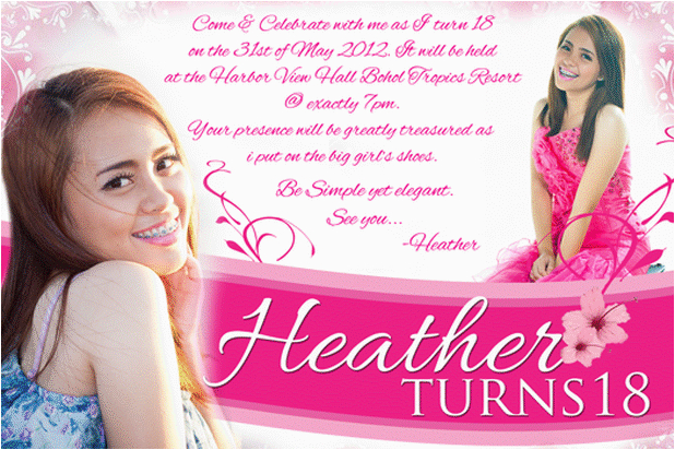 18th birthday invitations templates free