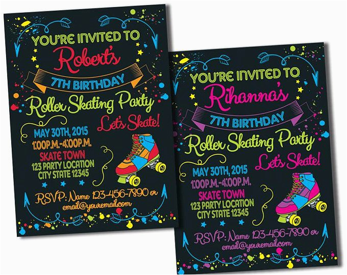 1980s party invitations