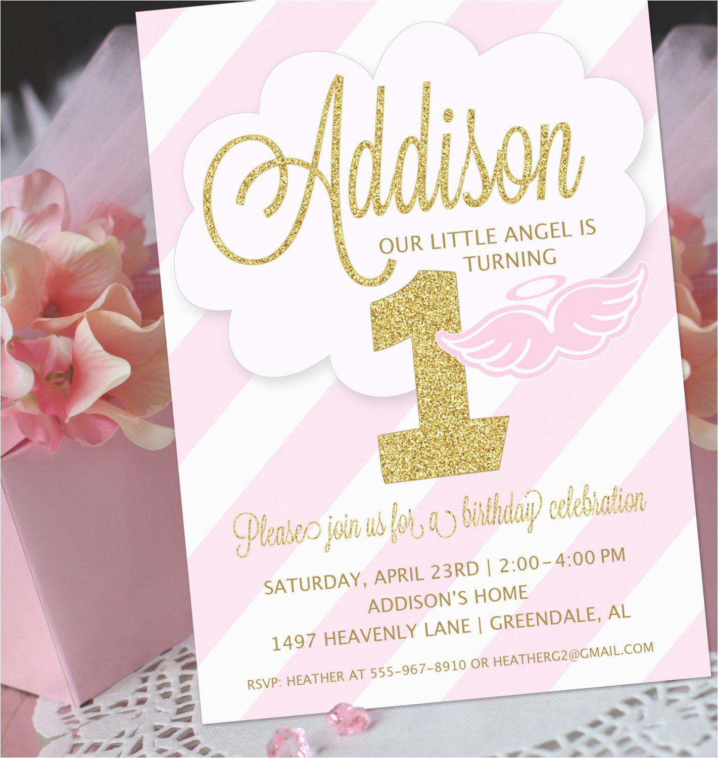 1st birthday and baptism combined invitation wording 2