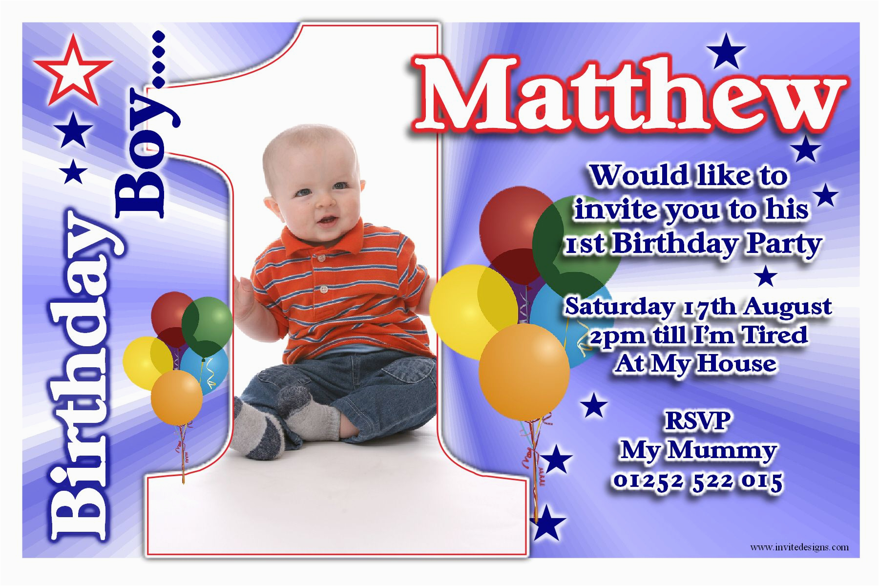 1st Birthday Invitation Cards For Boys Free Printable 1st Birthday 