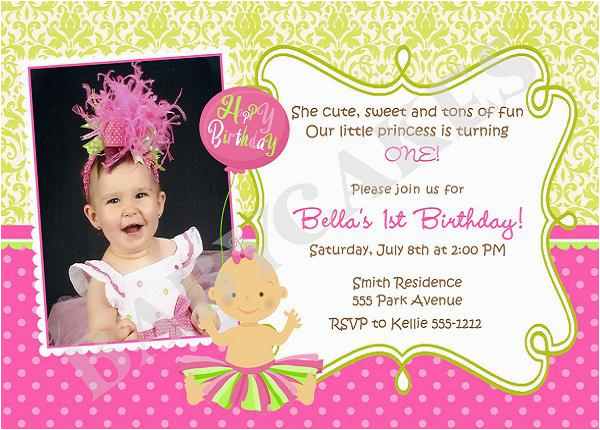 1st birthday invitations