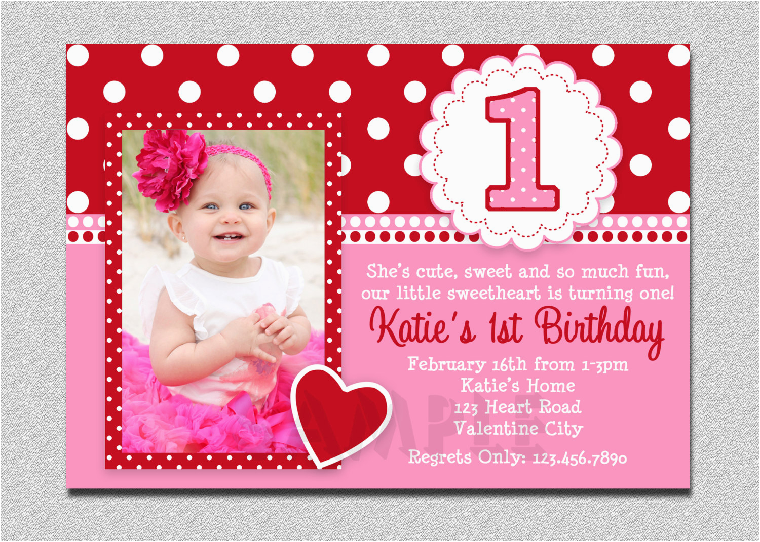 baby girls 1st birthday invitation cards ideas