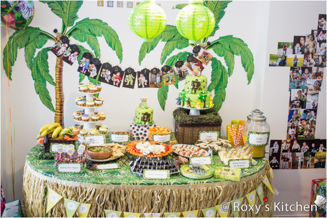 safari jungle themed first birthday party part ii appetizers finger foods snack ideas