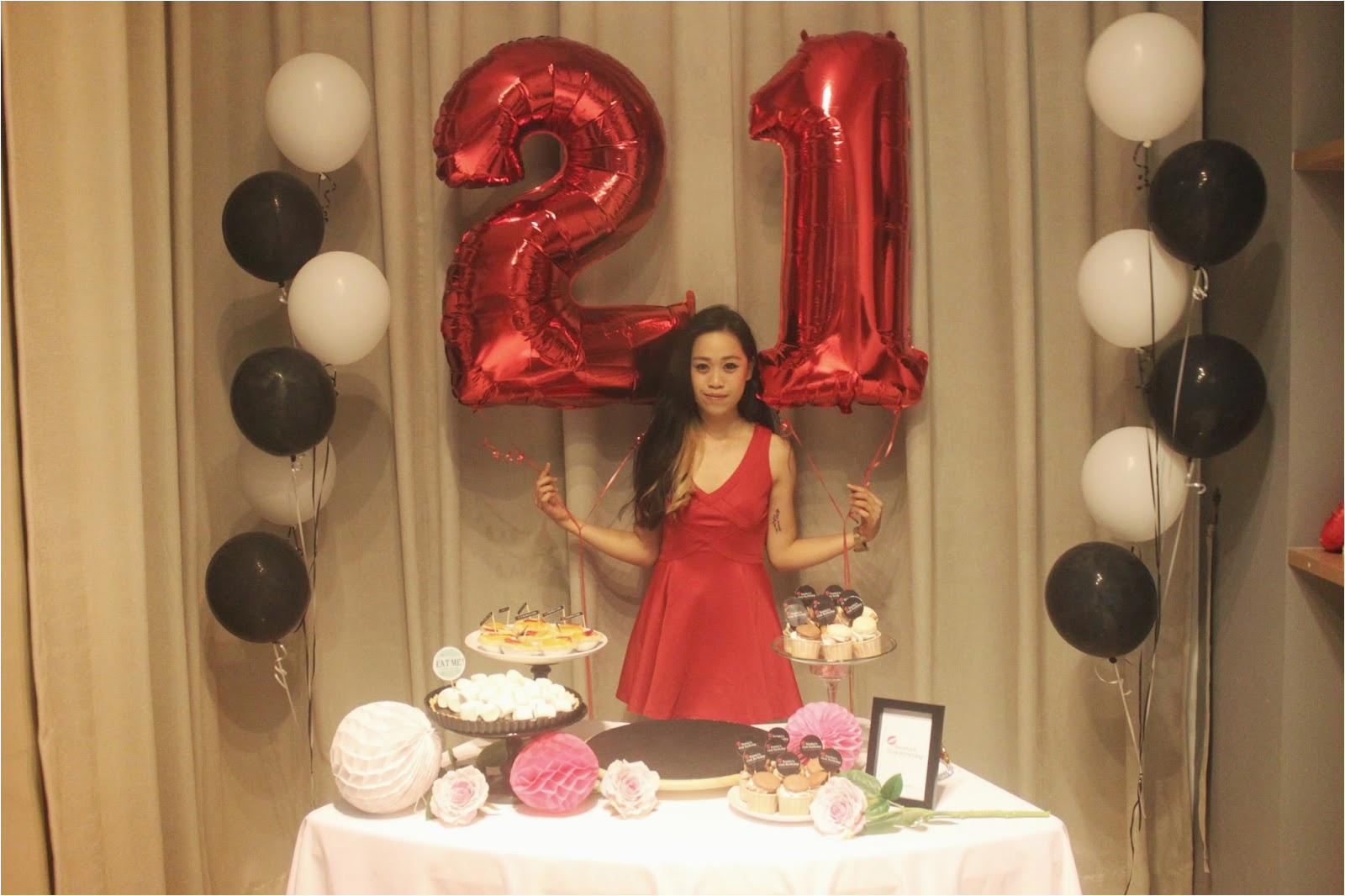 21 Birthday Decorations Sale original Kerchi 21st Birthday Celebration