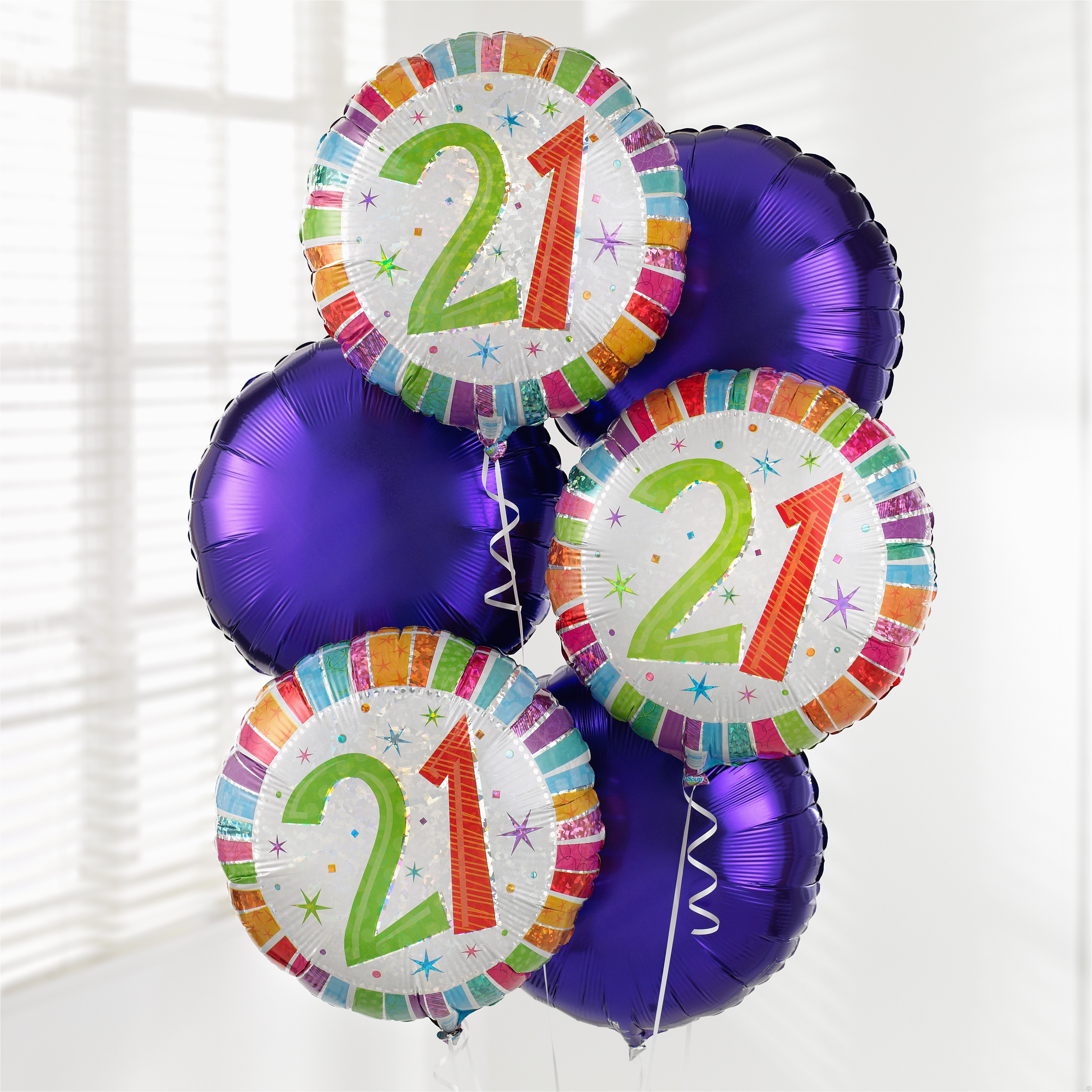 21st birthday balloon bouquet