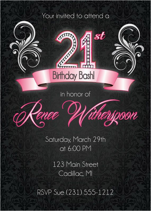 21st birthday invitations