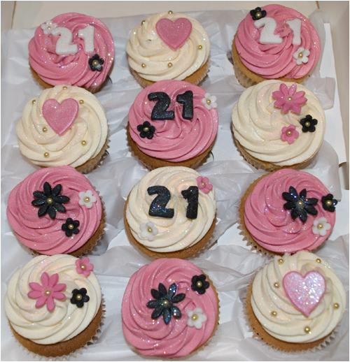 21st birthday cup cakes
