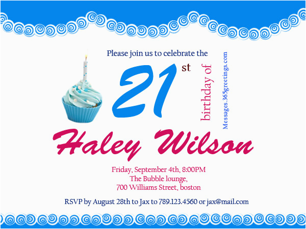 21st birthday invitations 365greetings com