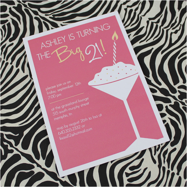 21st birthday invitation template for girls download print