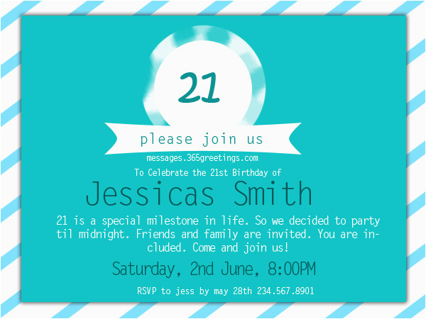21st birthday invitations 365greetings com