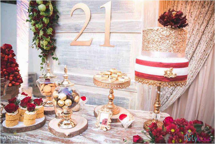 rustic vintage 21st birthday party