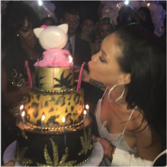 rihanna had a surprise 27th birthday party and you missed it