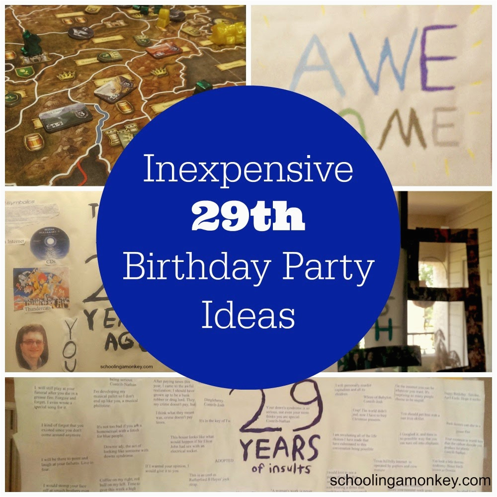 29th birthday party ideas archives schooling active monkeys
