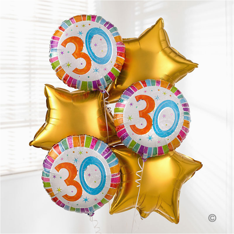 uk gift delivery 30th birthday balloon bouquet isle of