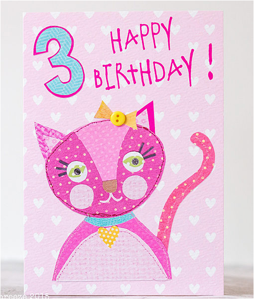 georgia breeze girls third birthday cards