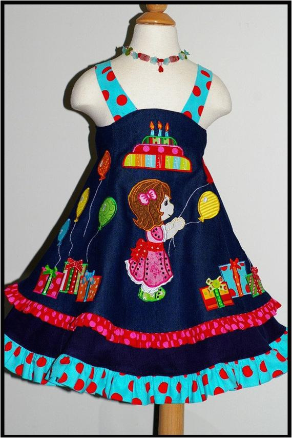 boutique custom feliz 3rd birthday dress size 2t 3t euro