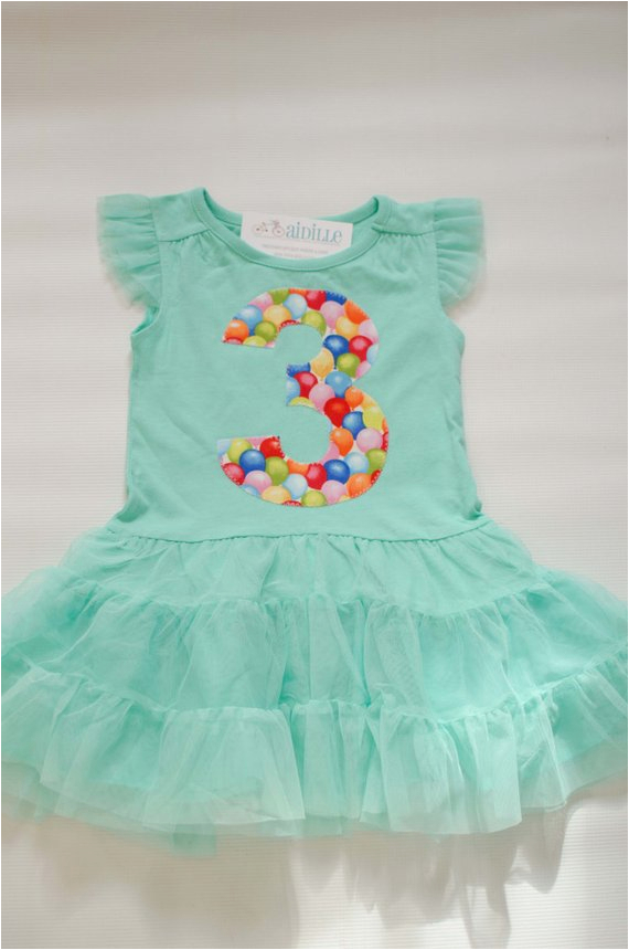 girls 3rd birthday dress tutu dress 3t mint dress third