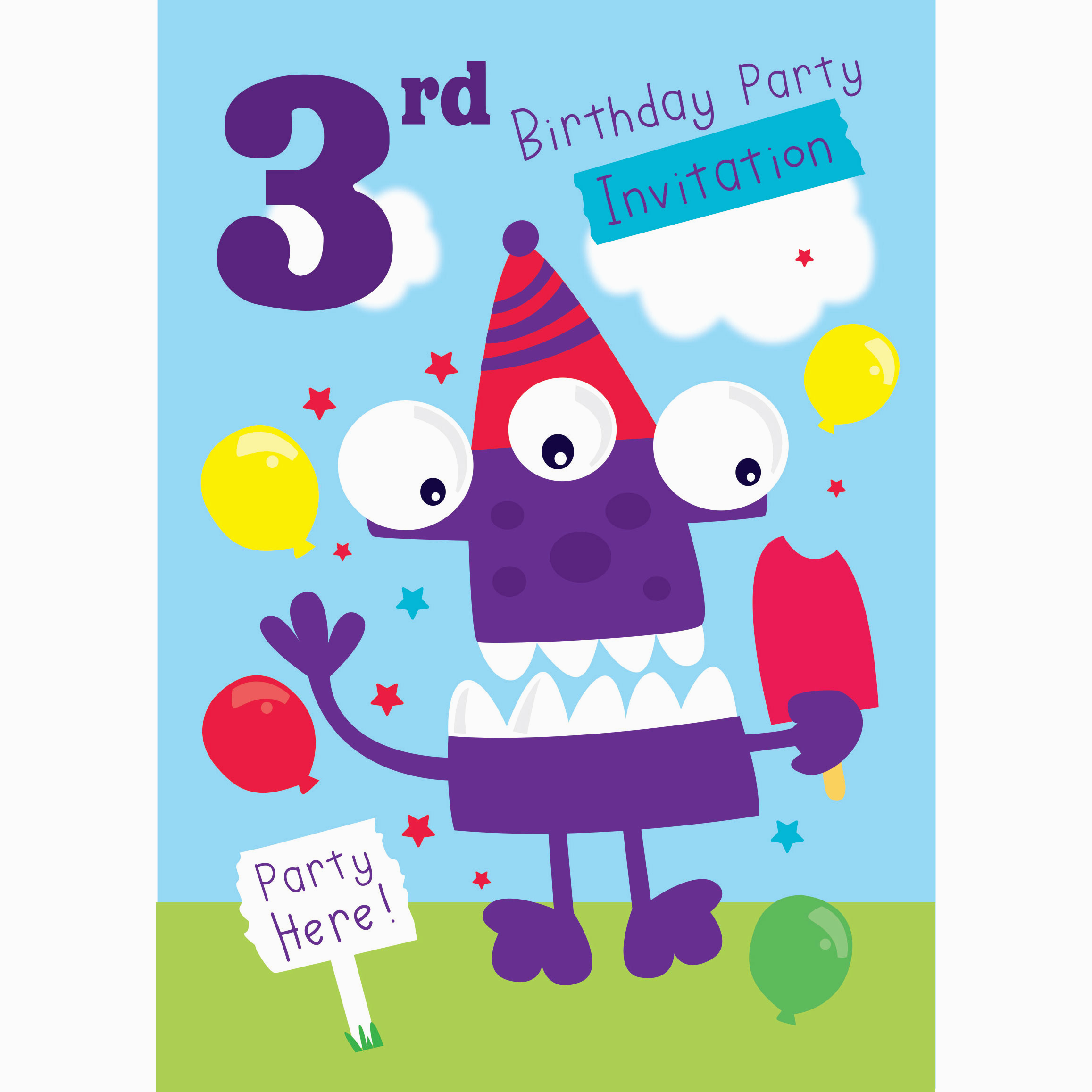 3rd birthday party supplies