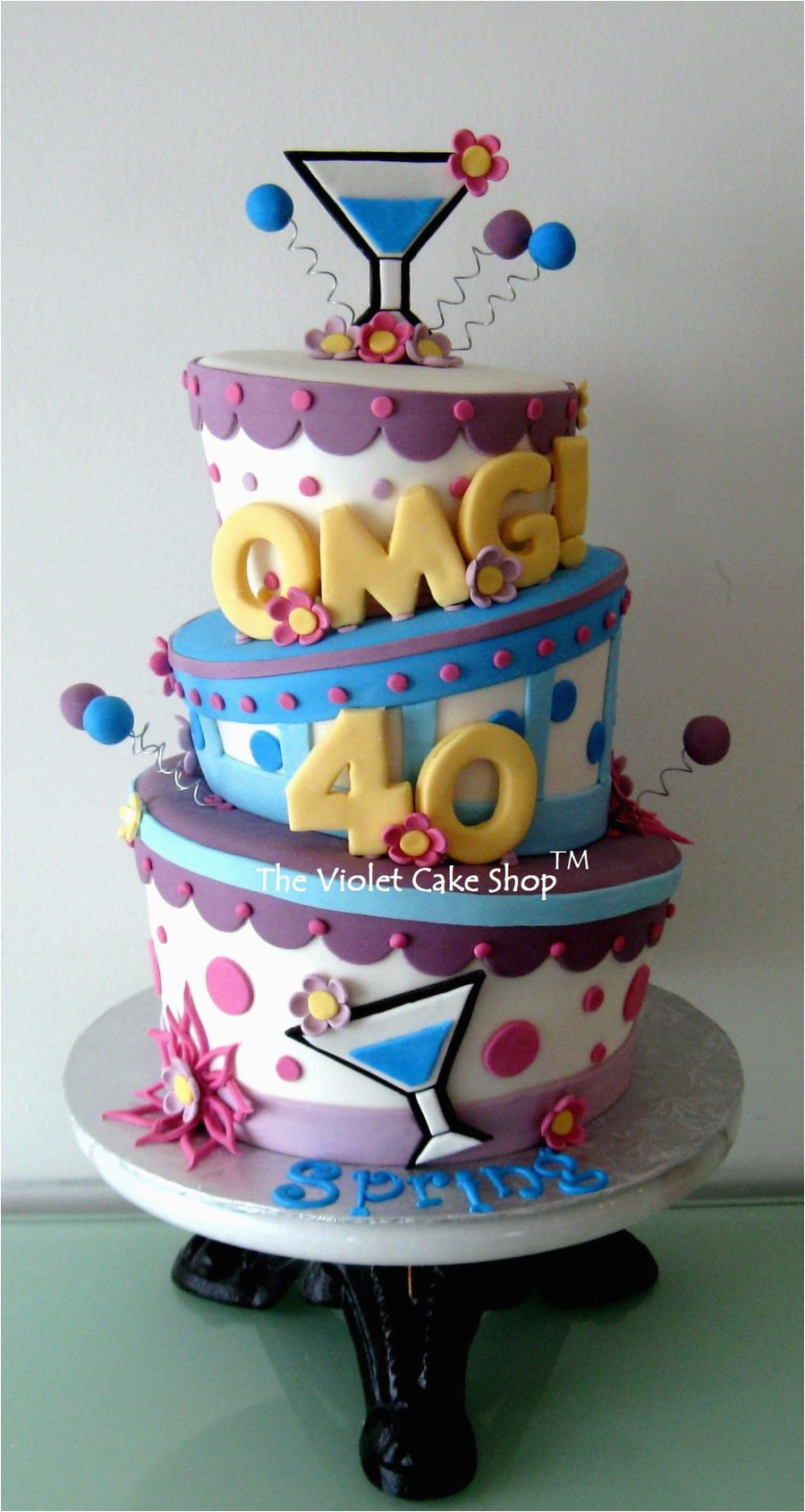 classic 40th birthday cake ideas