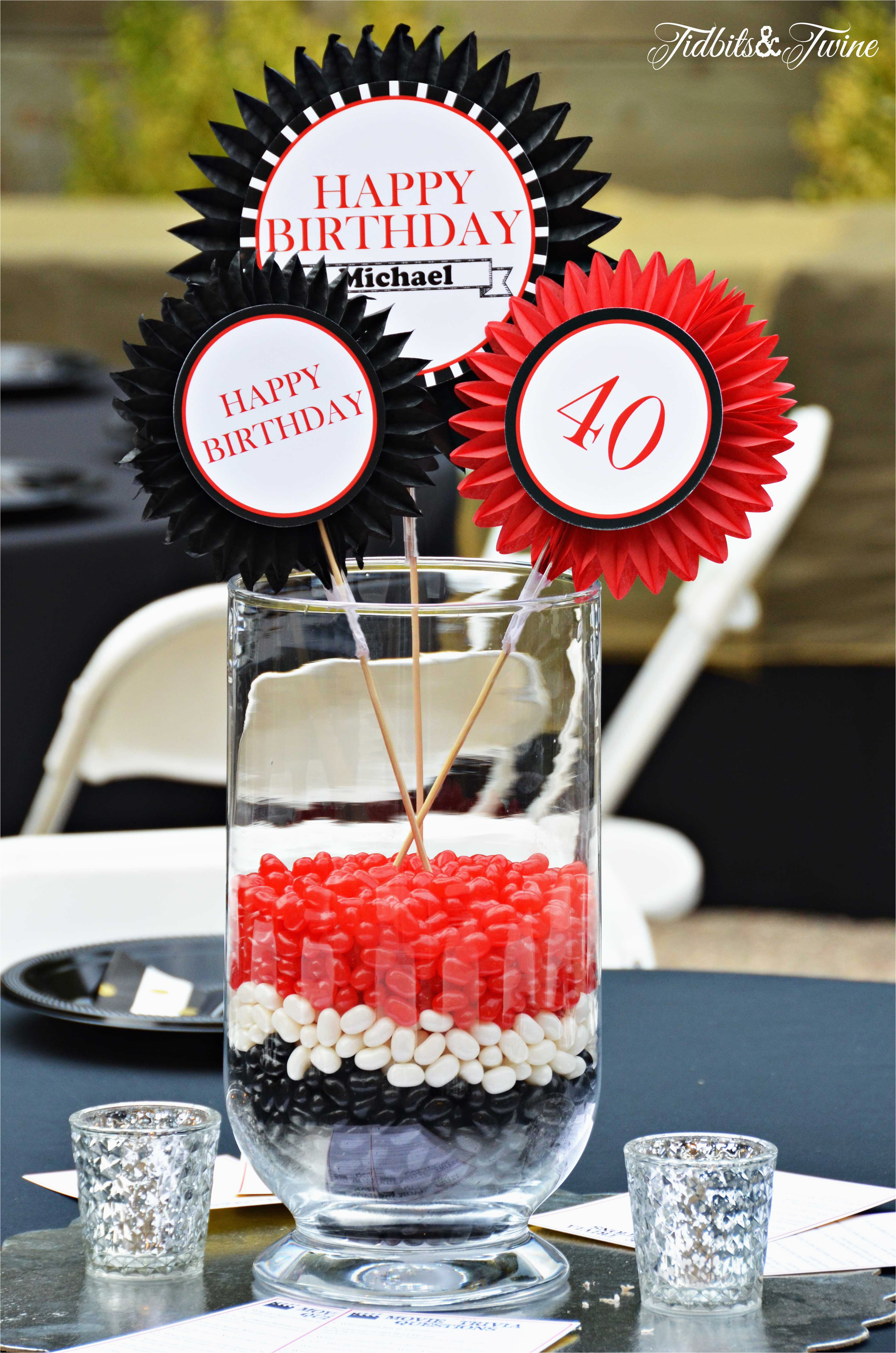 40 Birthday Decoration Ideas A Star Studded 40th Birthday Party Tidbits 