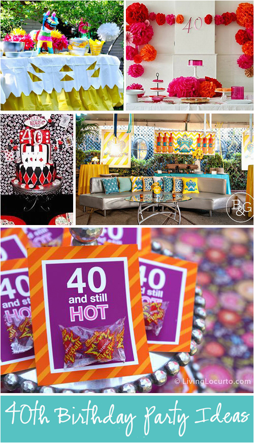 40th birthday party ideas