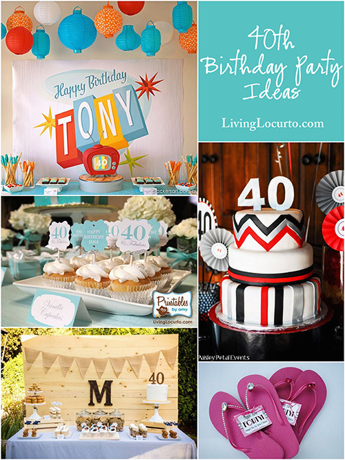 40th birthday party ideas