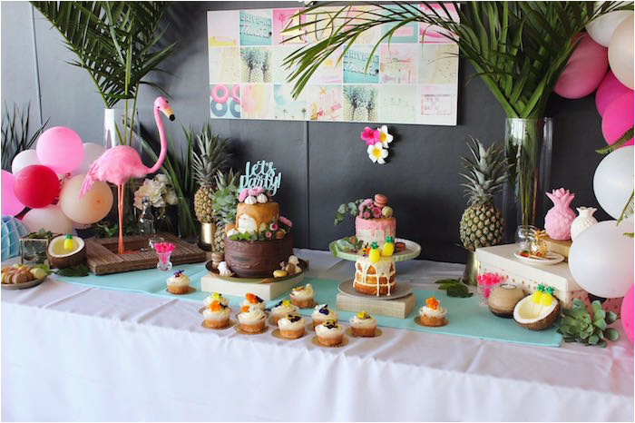 40th birthday tropical soiree