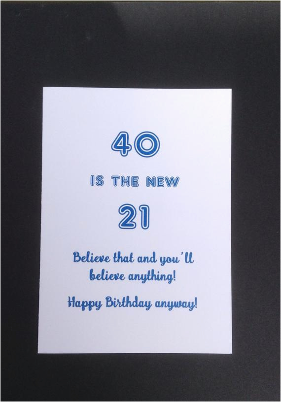 40th birthday card card for 40 year old funny 40th milestone