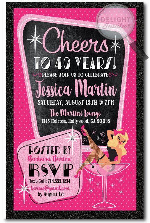 17 best ideas about 40th birthday invitations on pinterest