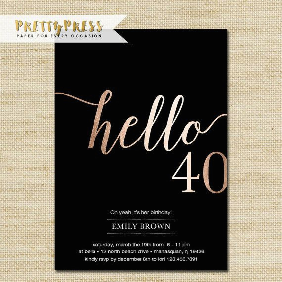 25 best ideas about 40th birthday invitations on