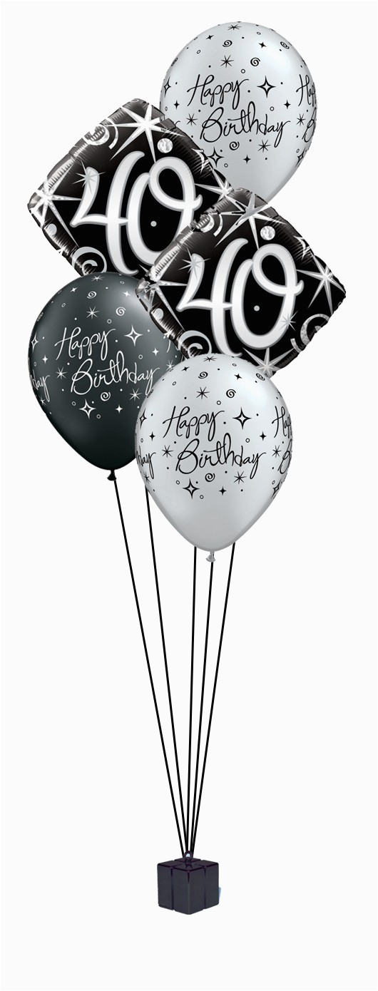 elegant 40th birthday balloon bouquet party fever