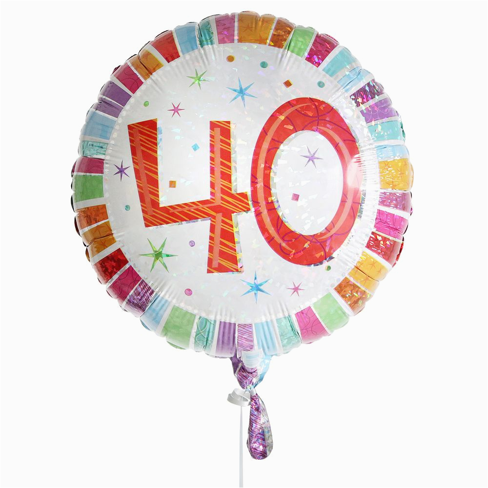 40th balloons party favors ideas