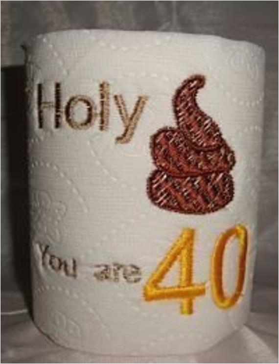 40th birthday gag gift funny toilet paper