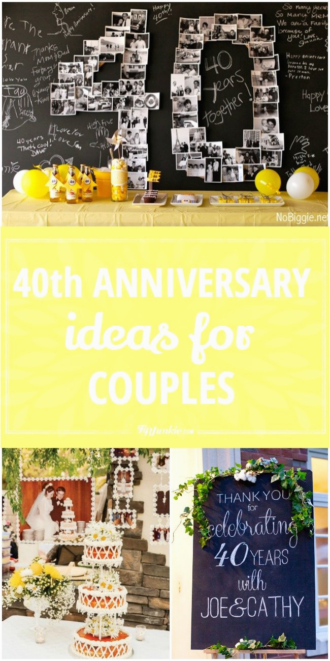 40th anniversary ideas for couples tip junkie