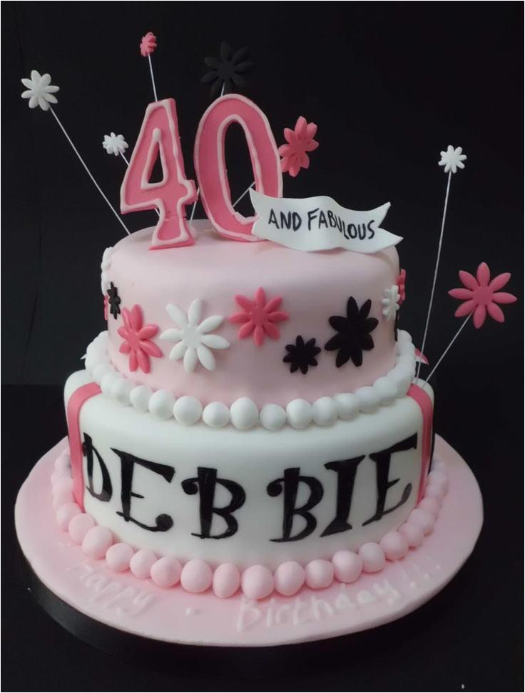 40th birthday cakes for girls a birthday cake