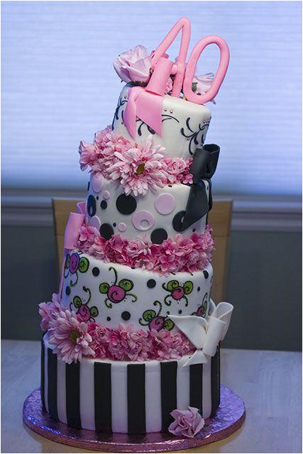 40th birthday cake ideas for women a birthday cake