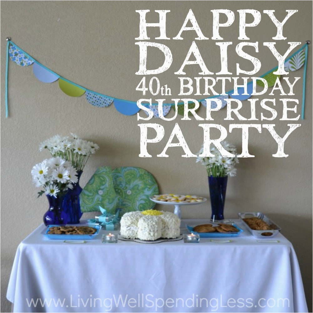 40th birthday party ideas on a budget