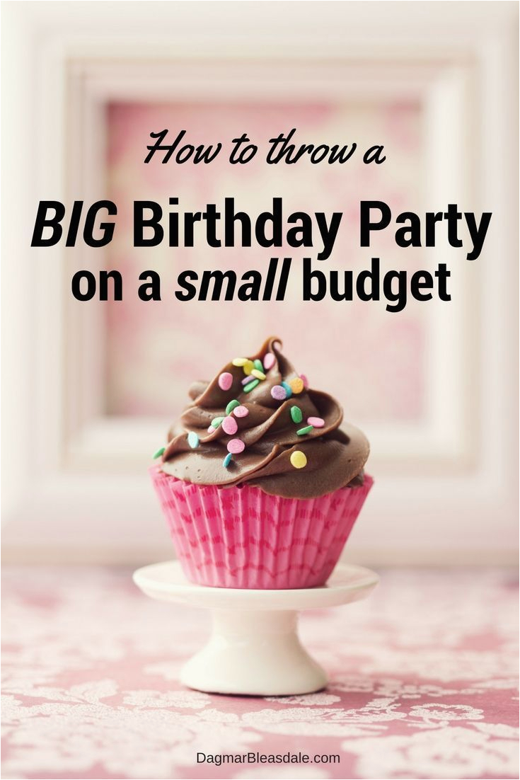 how to throw a 50th birthday party on a small budget