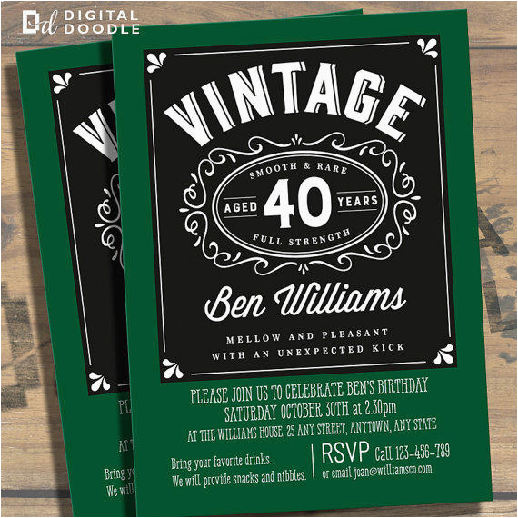 40th birthday party invitations for men dolanpedia