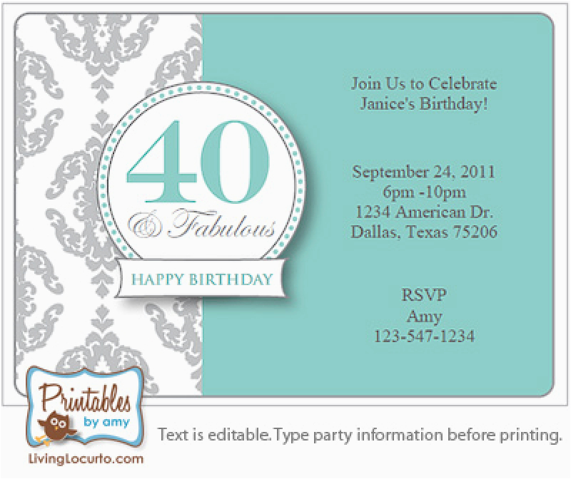 surprise 40th birthday invitation free template