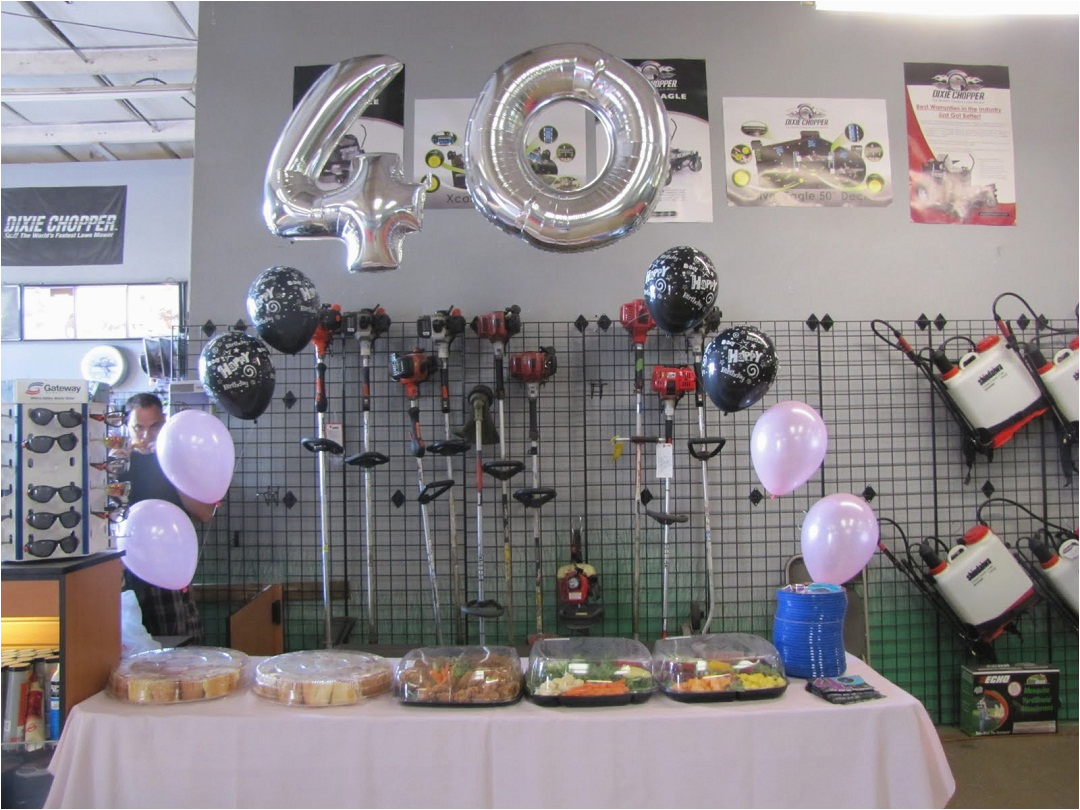 the ideas for the fun yet adorable 40th birthday party decorations